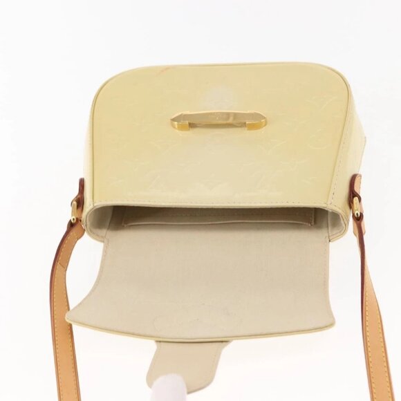 LOUIS VUITTON Monogram Vernis Bell Flower PM Bag Broncorail - Picture 12 of 16